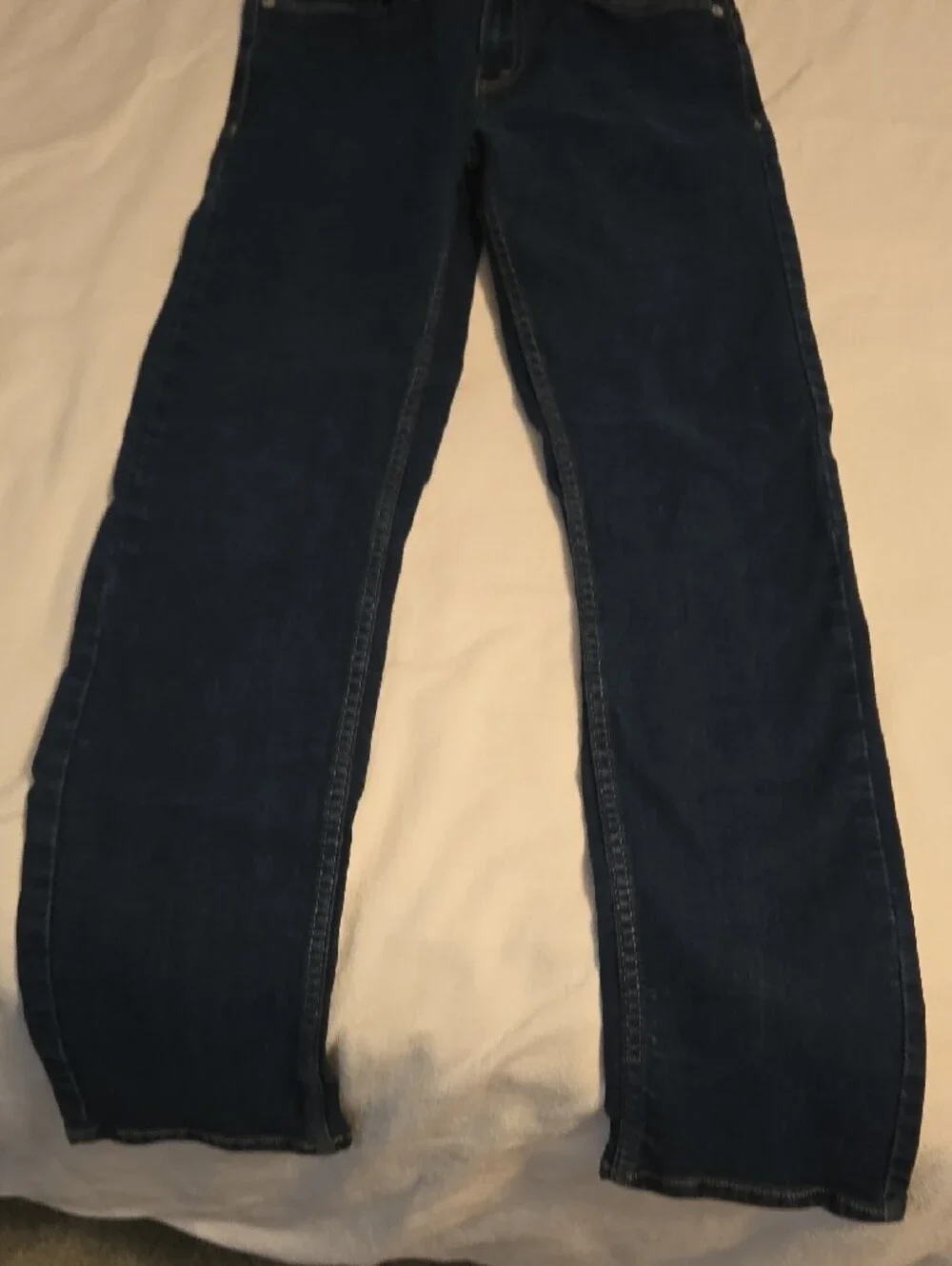 Levi's Men's 502 Jeans in Dark Indigo with Gold Stitching